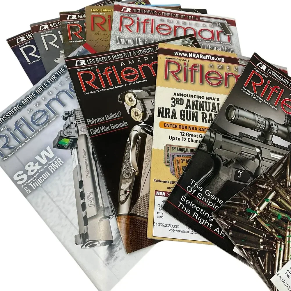 10 Issues American Rifleman Magazine Vintage 2015 to 2016 Firearm‎ Authority